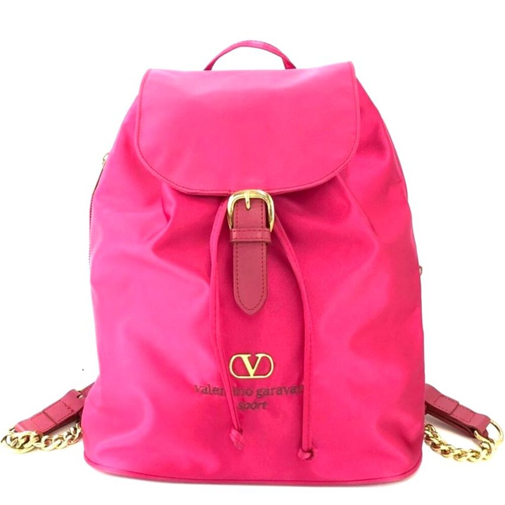 VALENTINO GARVANI SPORT PINK NYLON BACKPACK
